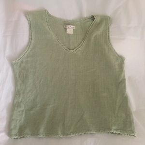 Tommy Bahama Vintage Embroidery Trim Tank (Size M)